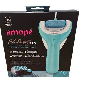 Amope Pedi Perfect Pro Rechargeable Foot File Wet or Dry New in Sealed Box
